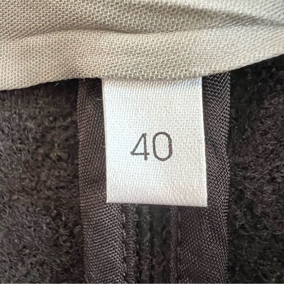 Nataylija Jansone Wool Black Double Breasted Detailed Bottom Blazer Coat EU 40 - Picture 8 of 11